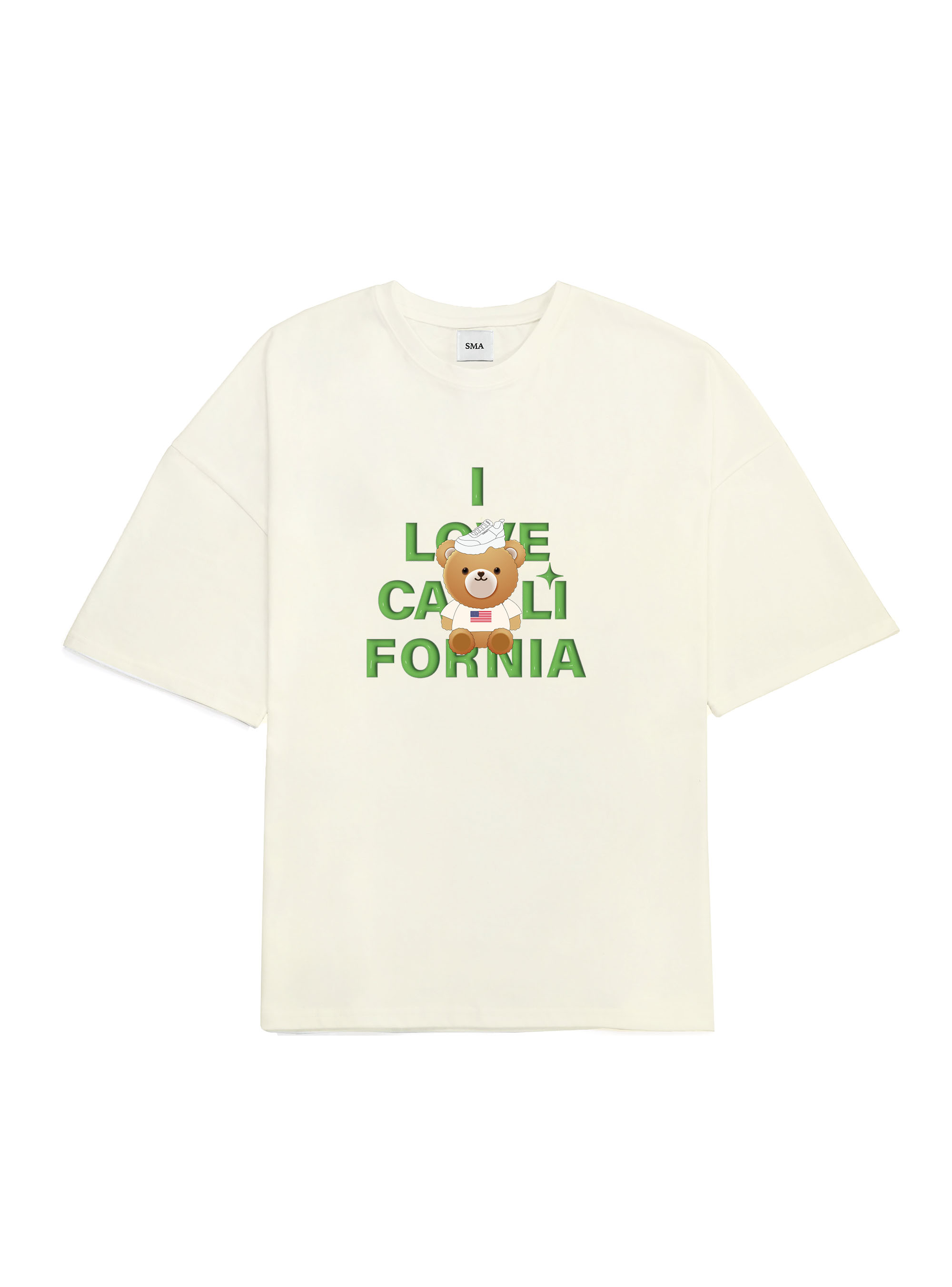 I Love California T-Shirts_Light Yellow (Over-Fit) [16% SALE]